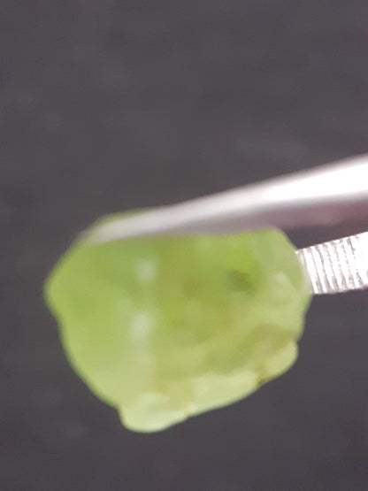 Natural Green Peridot - 10.005 ct - rough gemstone - for faceting - certified natural - Natural Gems Belgium