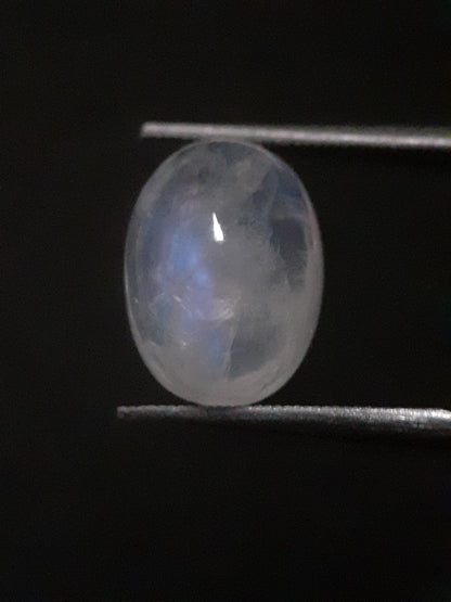 Natural Moonstone - blue adularescence - 4.115 ct - oval - certified natural - Natural Gems Belgium