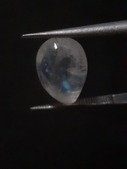 Natural Moonstone - blue adularescence - 3.209 ct - pear - Natural Gems Belgium