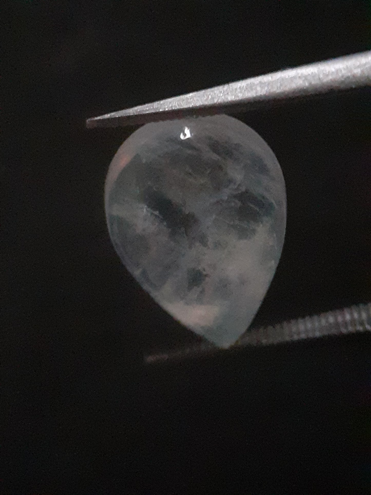 Natural Moonstone - blue adularescence - 3.319 ct - pear - Natural Gems Belgium