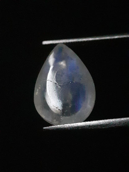 Natural Moonstone - blue adularescence - 4.540 ct - pear - Natural Gems Belgium