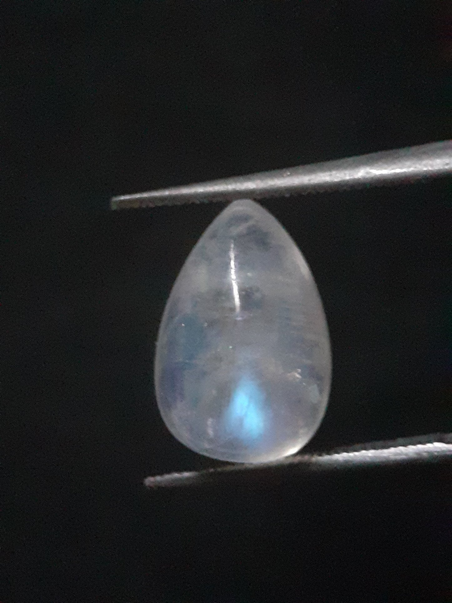 Natural Moonstone - blue adularescence - 3.553 ct - pear - Natural Gems Belgium