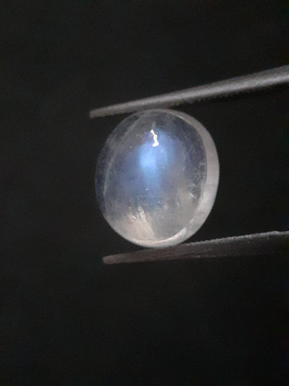 Natural Moonstone - faint blue adularescence - 3.518 ct - oval cabochon - Natural Gems Belgium