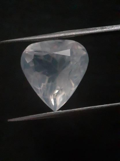 Natural Moonstone faceted - light bluish adularescence - 15.003 ct - Pear - Natural Gems Belgium