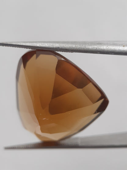 Natural honey color Citrine - 18.295 ct - pear - unheated - Natural Gems Belgium