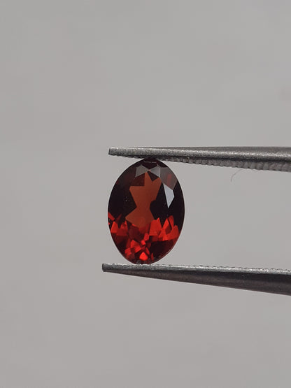 Natural red Rhodolite Garnet - 0.909 ct - oval - unheated - Natural Gems Belgium