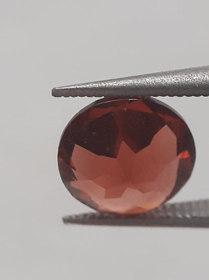 Natural Red Rhodolite Garnet - 1.324 ct - round - unheated - Natural Gems Belgium