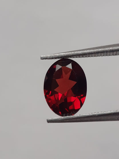 Natural red Rhodolite Garnet - 1.205 ct - oval - unheated