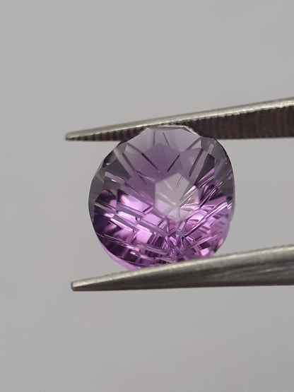 Natural violet purple Amethyst - 2.774 ct - oval - custom cut - excellent cut