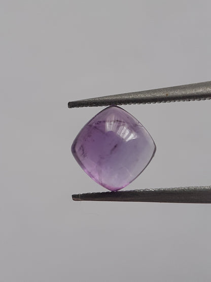 Natural purple Amethyst - 1.140 ct - cushion cabochon - 6.0 x 6.0 mm