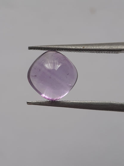 Natural purple Amethyst - 1.644 ct - cushion cabochon - 7.0 x 7.0 mm