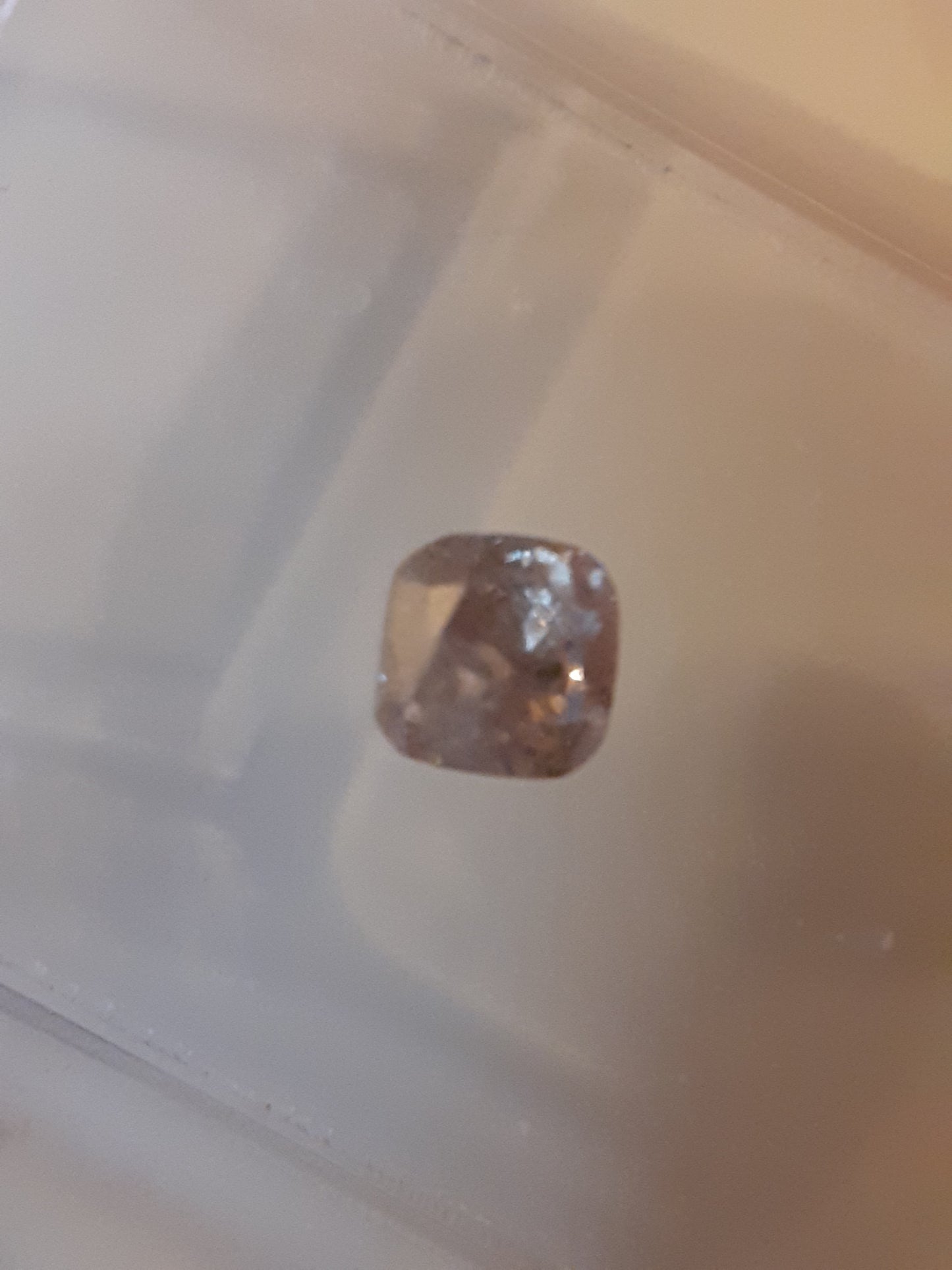 Fancy Brown Diamond - Square Cushion, 0.36 ct, ALGT certified