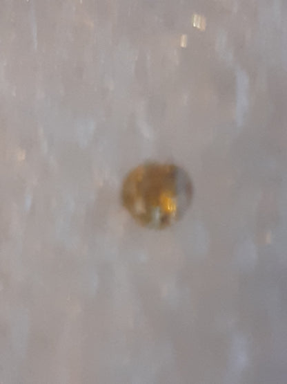 Natural Yellow Diamond - Round , 0.03 ct - ALGT certified - Fancy Light brownish Yellow