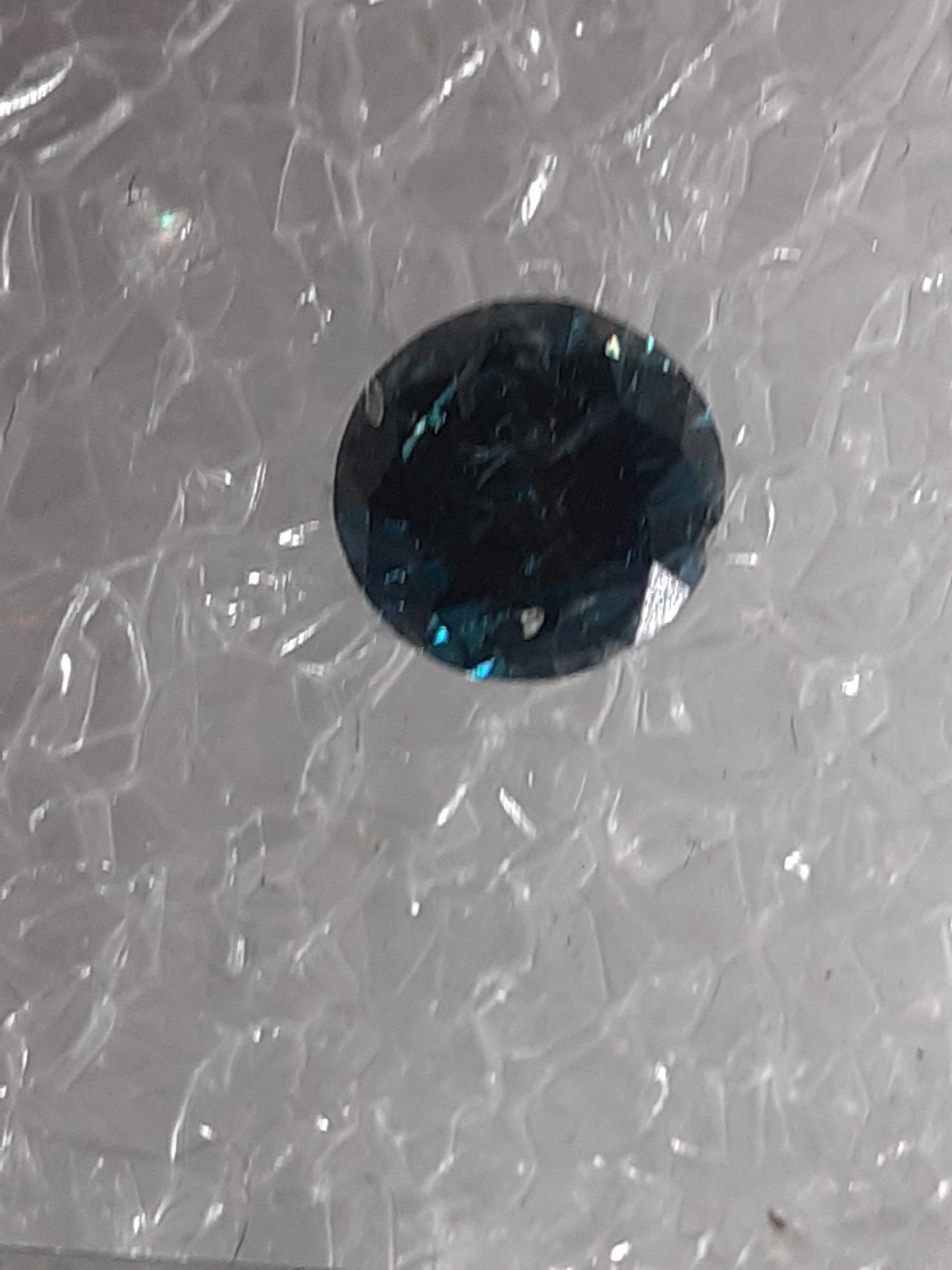 Pair of greenish grayish blue Diamonds - Round , 0.32 tcw, ALGT certified