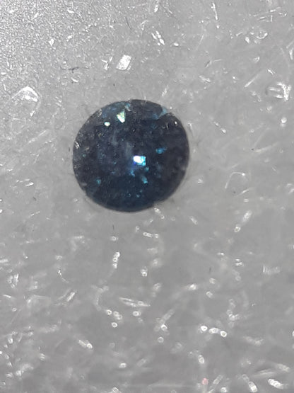 Pair of greenish grayish blue Diamonds - Round , 0.32 tcw, ALGT certified