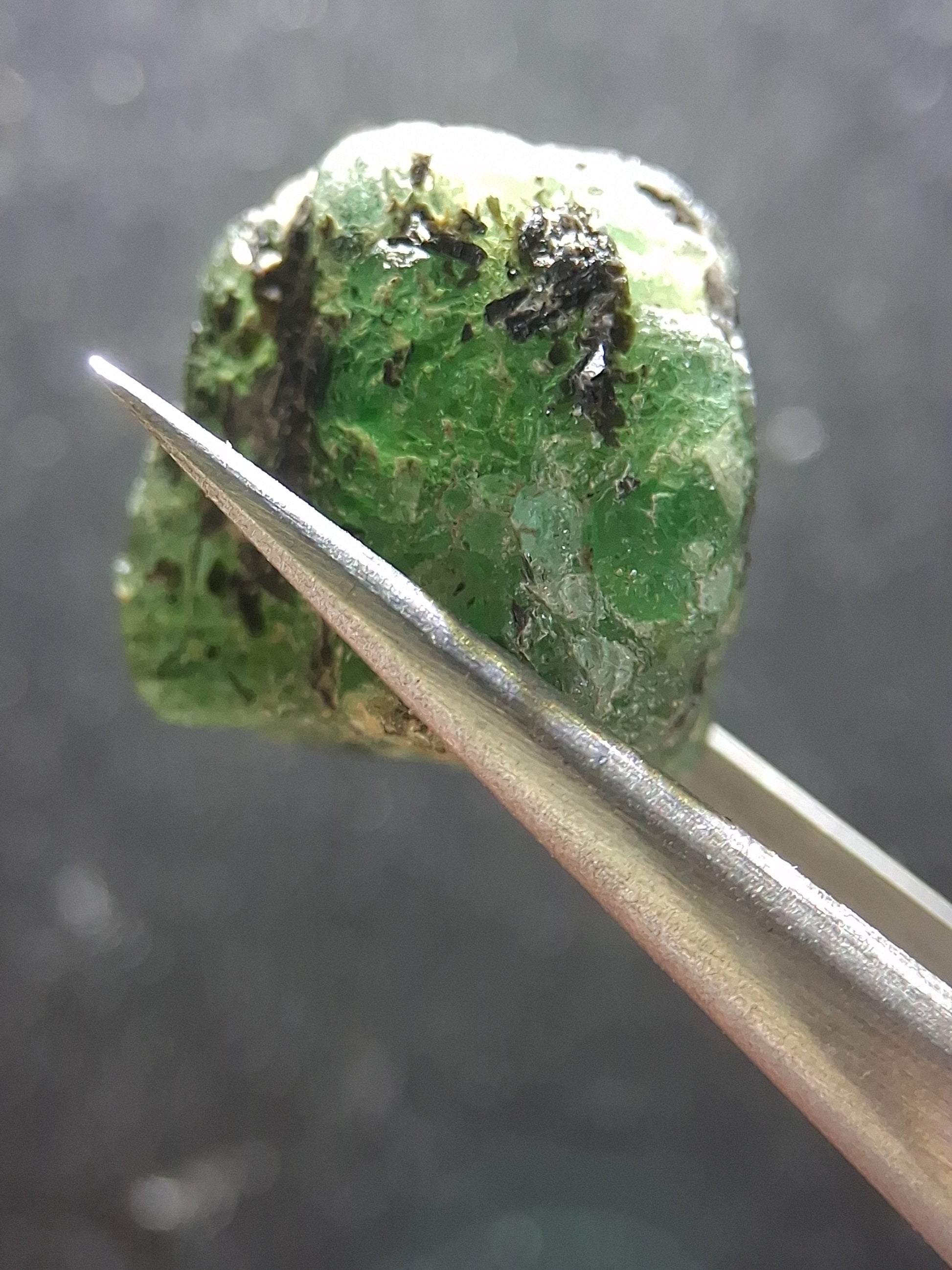 Rough Emerald - 15.870 ct - green rough emerald crystal - Natural Gems Belgium