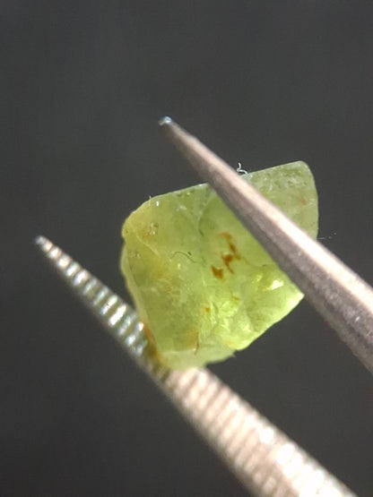 Natural Green Peridot - 1.459 ct - rough gemstone for faceting or rough gemstone jewelry - Natural Gems Belgium