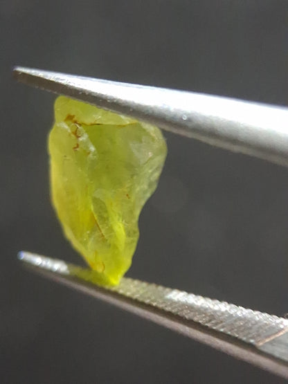 Natural Green Peridot - 1.459 ct - rough gemstone for faceting or rough gemstone jewelry - Natural Gems Belgium
