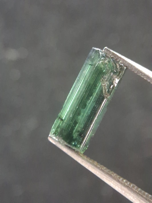 Rough tourmaline - for faceting or rough gemstone jewelry - 1.585 ct - green verdelite - Natural Gems Belgium