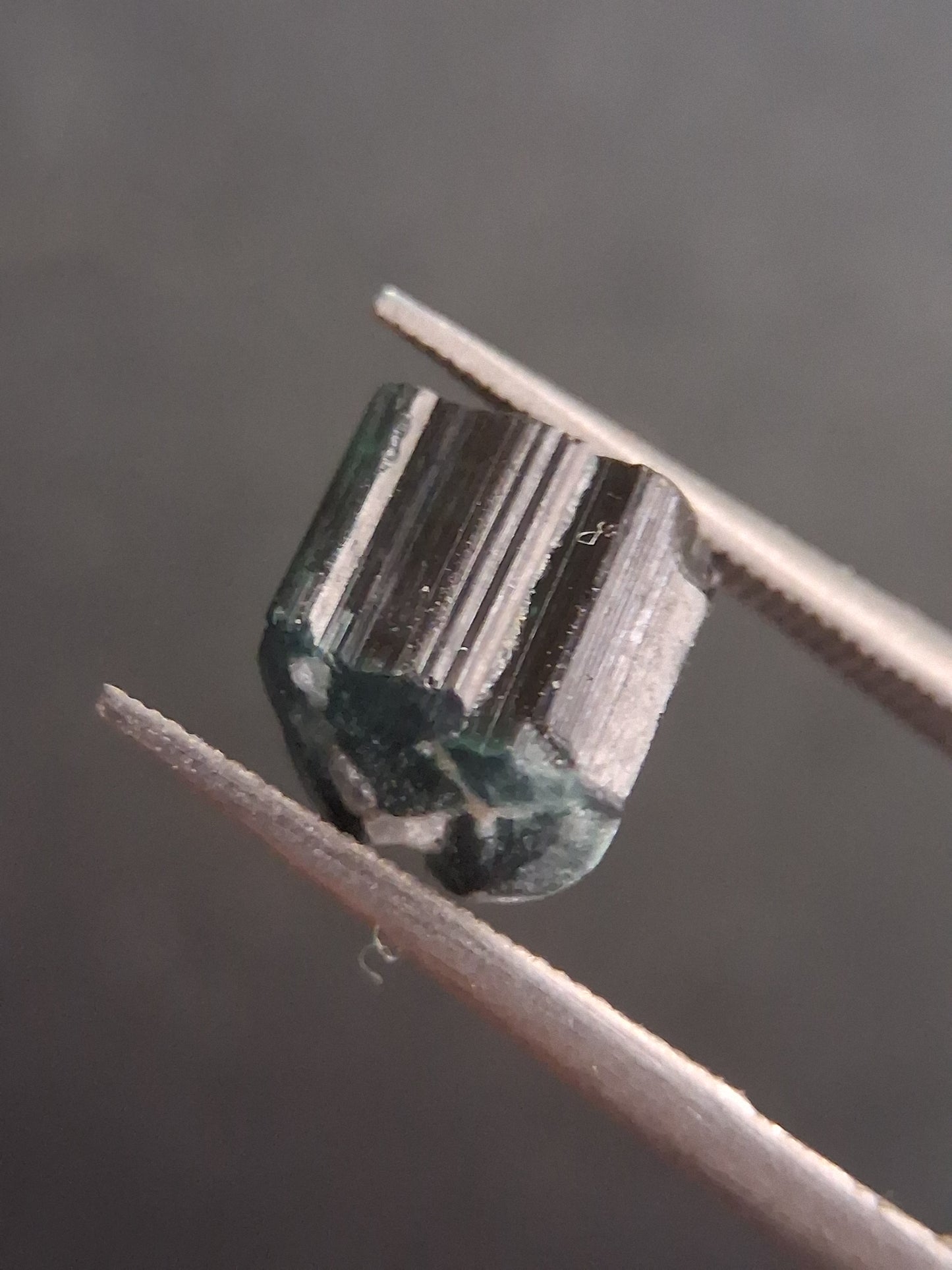 Rough tourmaline - for faceting or rough gemstone jewelry - 2.801 ct - deep green to bluish green - Natural Gems Belgium