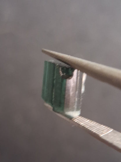 Rough tourmaline - for faceting or rough gemstone jewelry - 2.801 ct - deep green to bluish green - Natural Gems Belgium