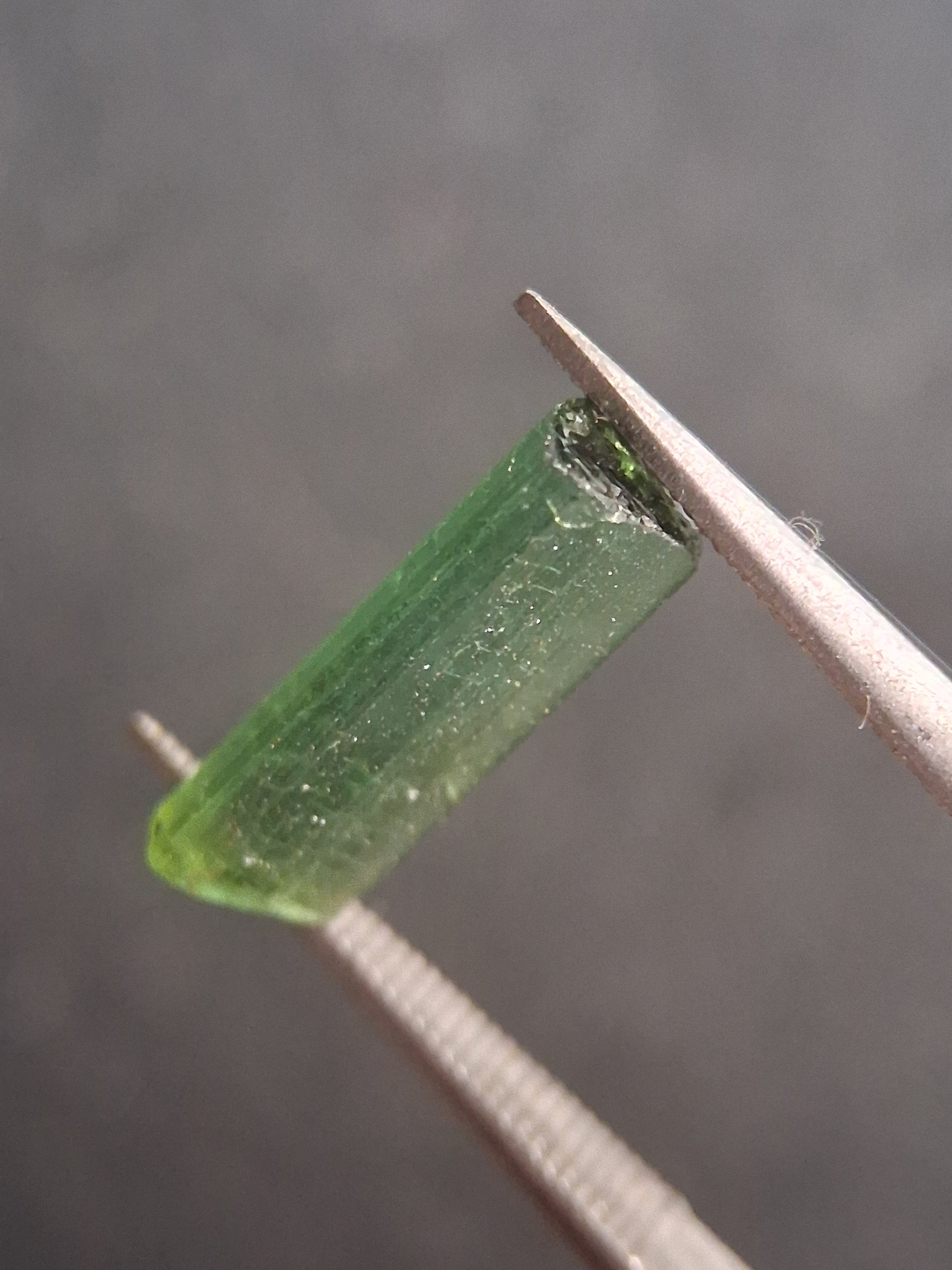 Rough tourmaline - for faceting or rough gemstone jewelry - 1.499 ct - Bright green - Natural Gems Belgium