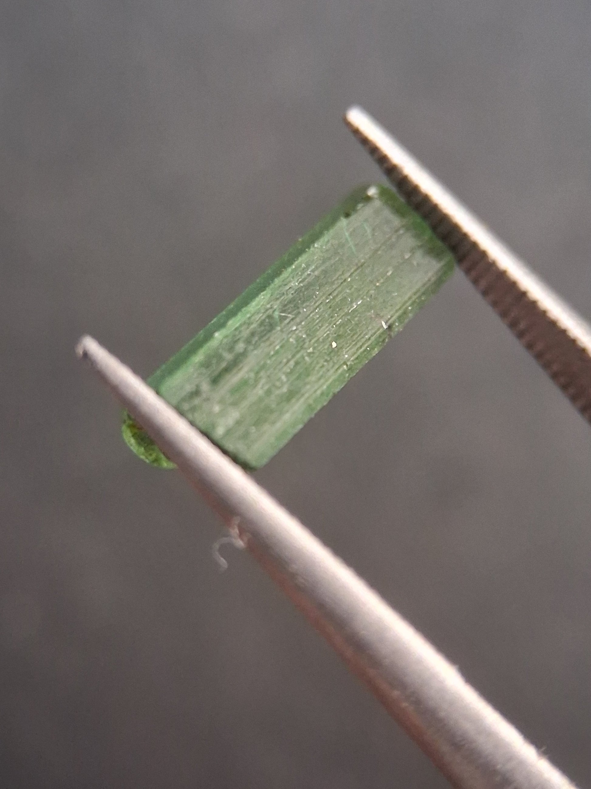 Rough tourmaline - for faceting or rough gemstone jewelry - 1.499 ct - Bright green - Natural Gems Belgium