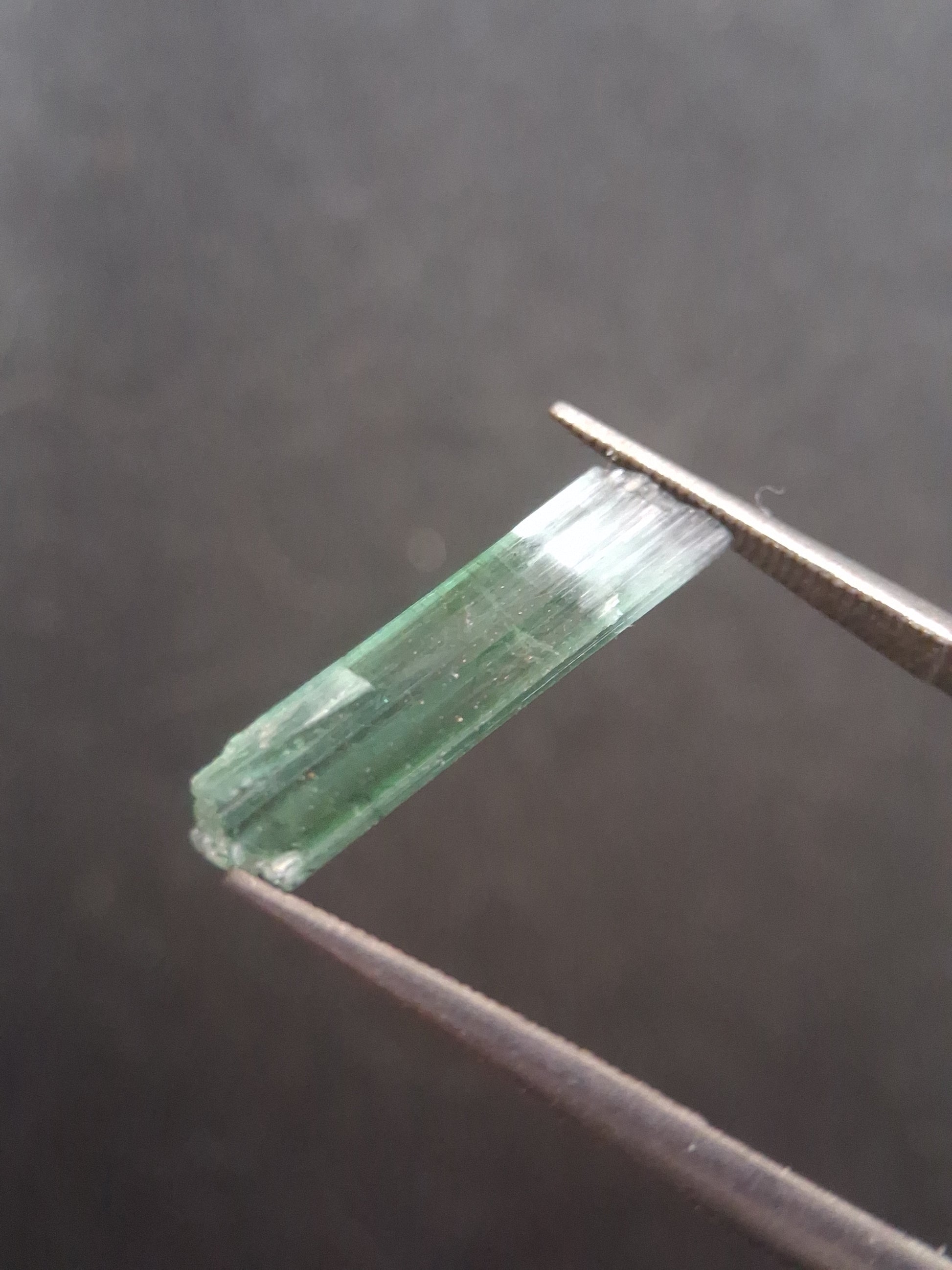 Rough tourmaline - for faceting or rough gemstone jewelry - 1.640 ct - bicolor - Natural Gems Belgium