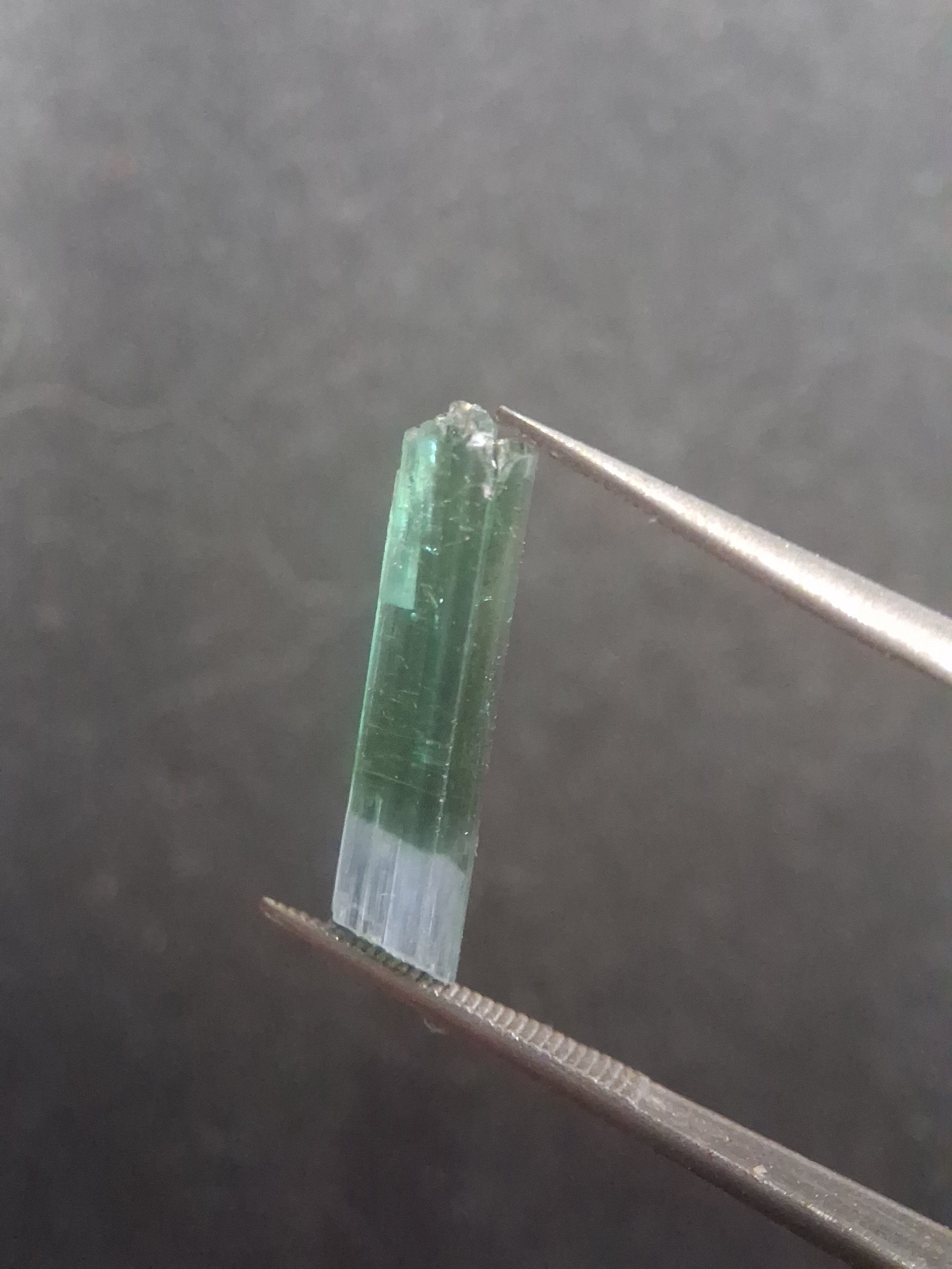 Rough tourmaline - for faceting or rough gemstone jewelry - 1.640 ct - bicolor - Natural Gems Belgium