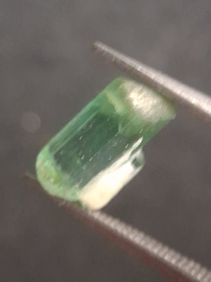 Rough tourmaline - for faceting or rough gemstone jewelry - 1.299 ct - very light to bright green - Natural Gems Belgium
