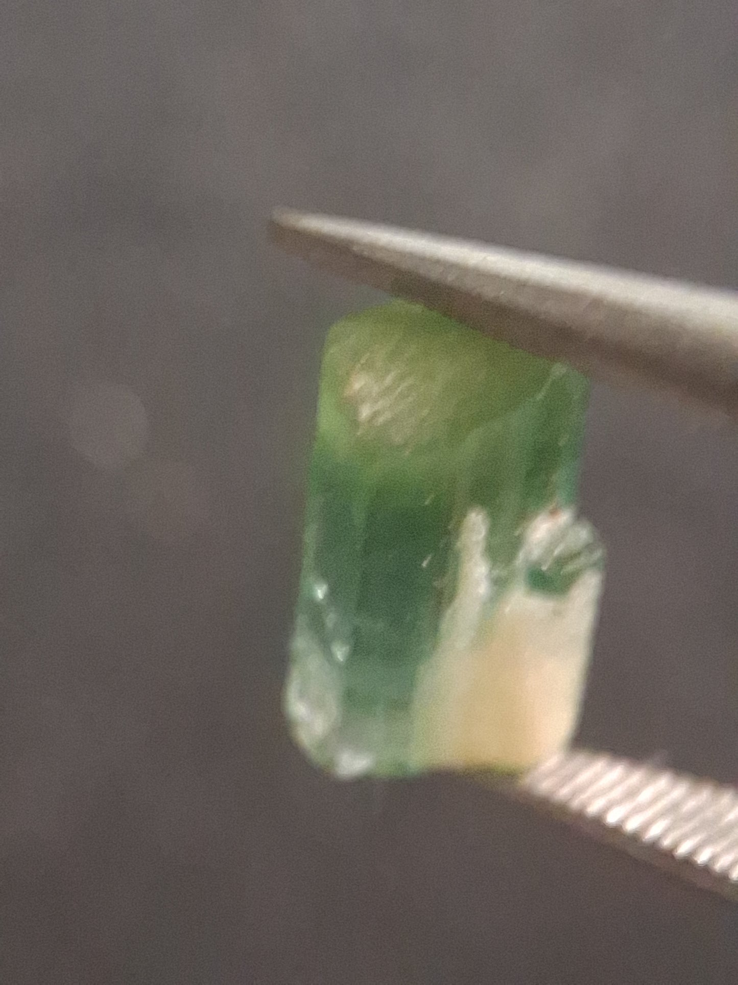 Rough tourmaline - for faceting or rough gemstone jewelry - 1.299 ct - very light to bright green - Natural Gems Belgium
