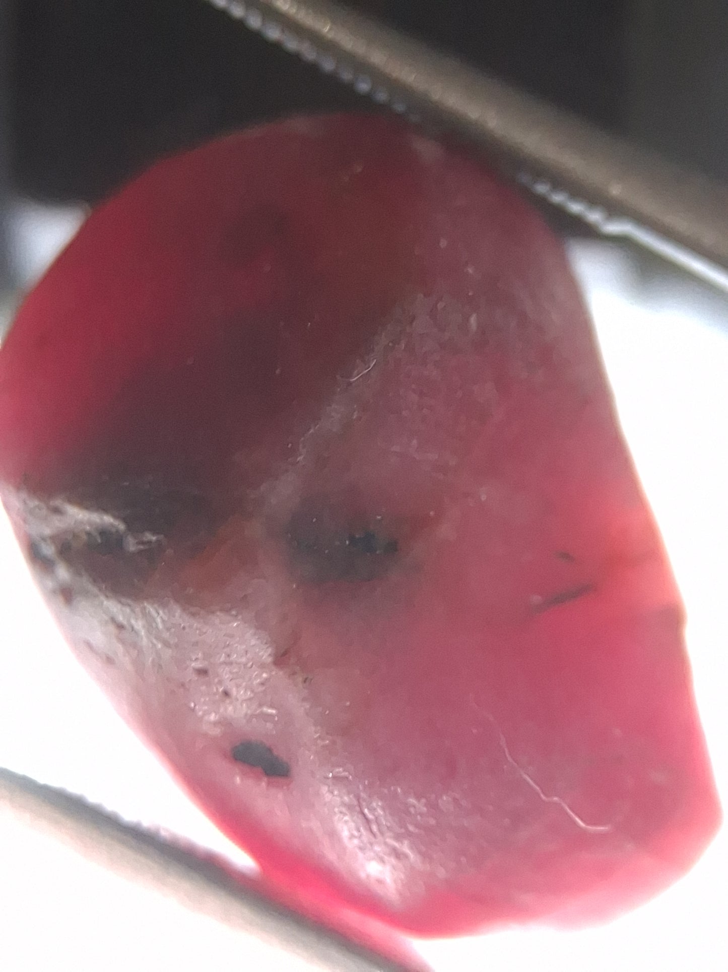 Natural Red Ruby - 21.545 ct - rough ruby - untreated - Africa - Natural Gems Belgium