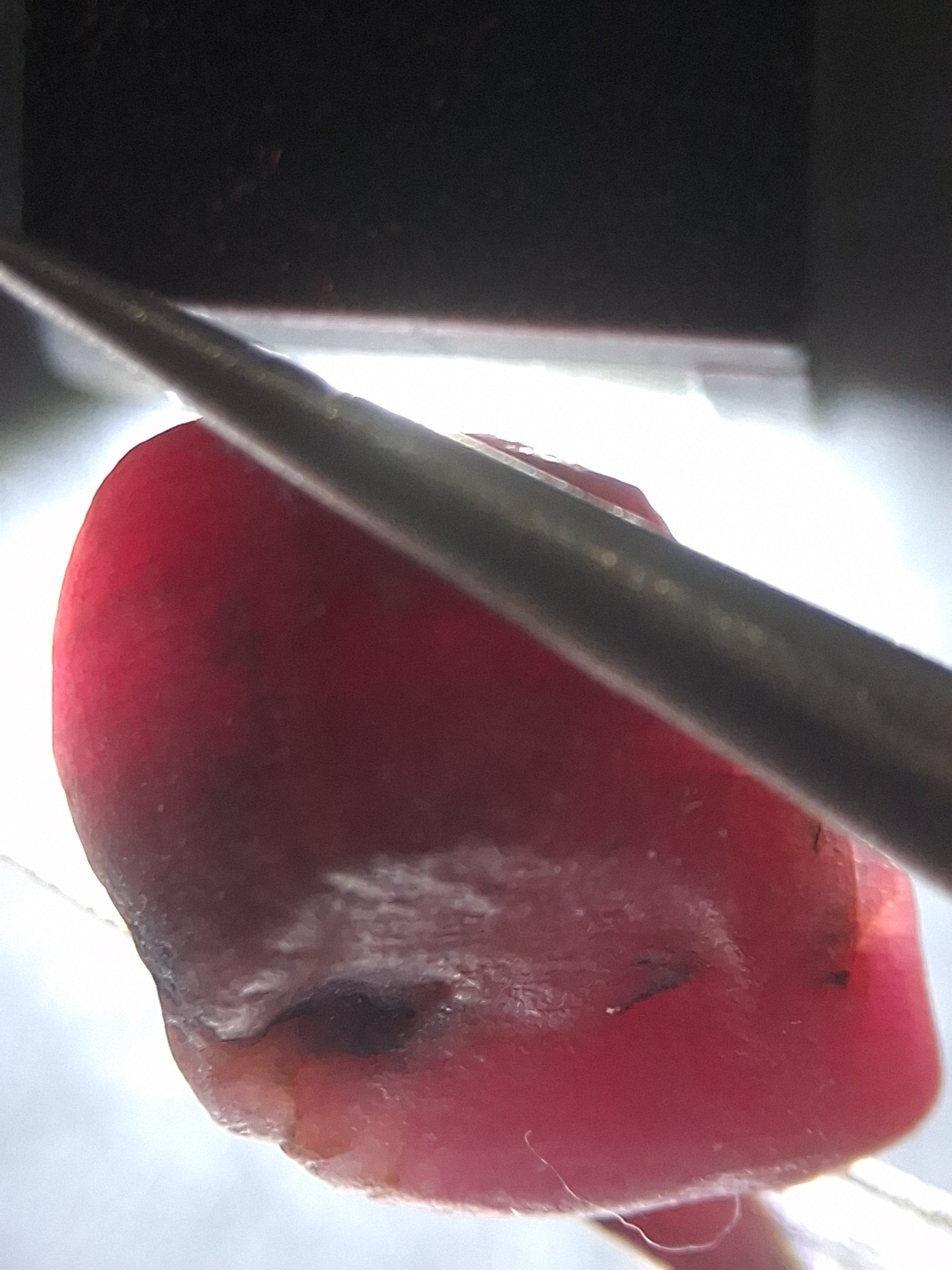 Natural Red Ruby - 21.545 ct - rough ruby - untreated - Africa - Natural Gems Belgium