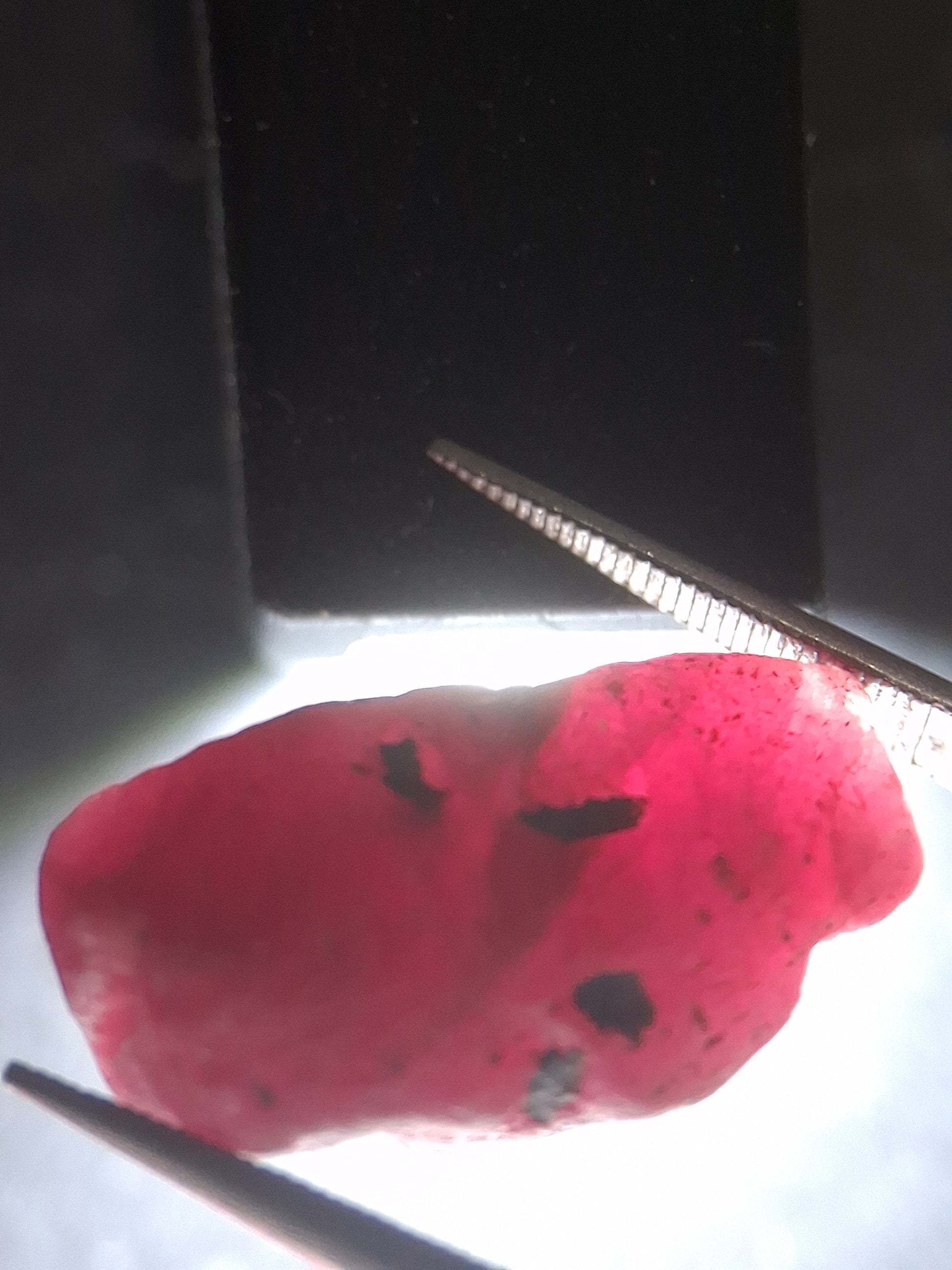 Natural Red Ruby - 18.987 ct - rough ruby - untreated - Africa - Natural Gems Belgium