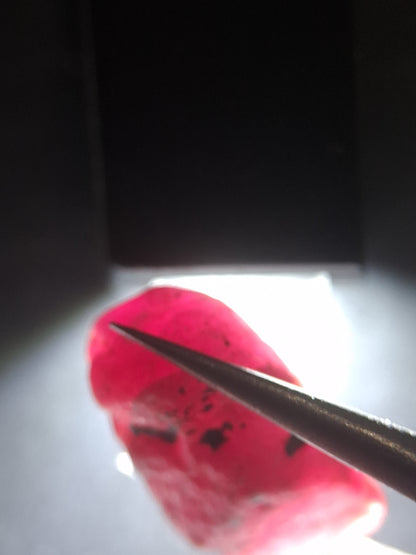 Natural Red Ruby - 18.987 ct - rough ruby - untreated - Africa - Natural Gems Belgium