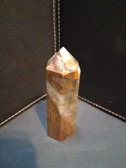Natural Brown Agate tower - 8.50 cm - brown agate