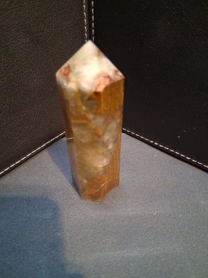 Natural Brown Agate tower - 8.50 cm - brown agate
