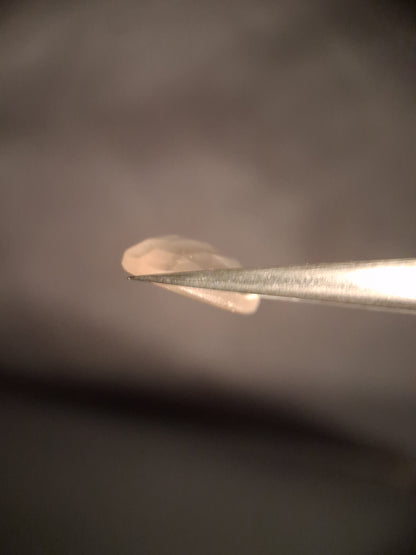 Natural light pink rose quartz - 8.682 ct - oval - rose cut