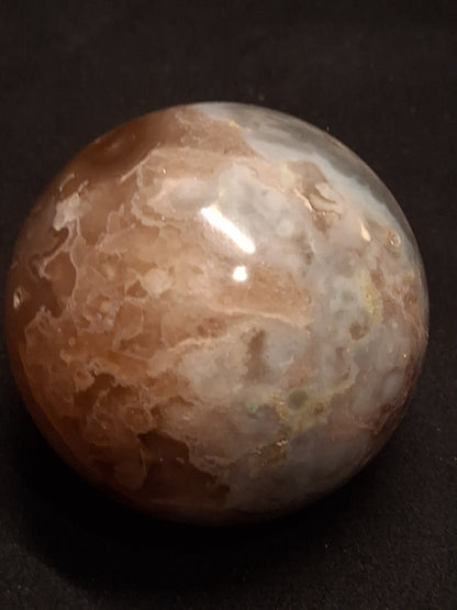 Natural Agate Sphere - 4.7 cm - Sakura agate - Druzy pocket