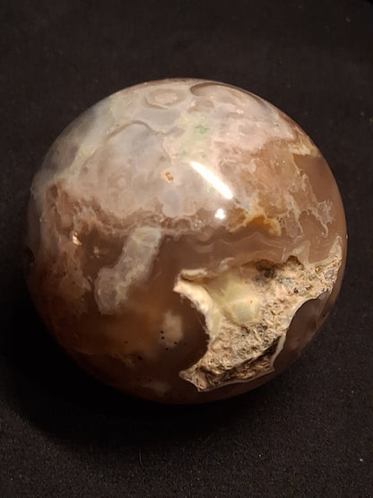 Natural Agate Sphere - 4.7 cm - Sakura agate - Druzy pocket