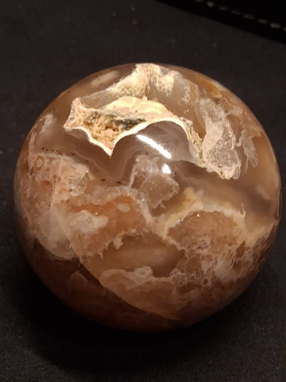 Natural Agate Sphere - 4.7 cm - Sakura agate - Druzy pocket
