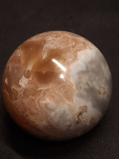 Natural Agate Sphere - 4.7 cm - Sakura agate - Druzy pocket