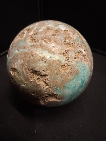 Natural Aragonite Sphere - 6.7 cm - Blue Aragonite