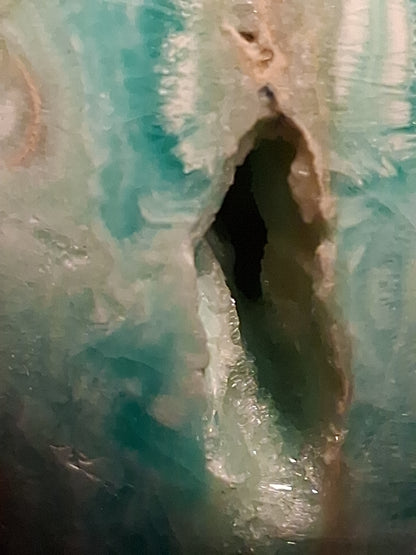 Natural Aragonite Sphere - 6.68 cm - Blue Aragonite