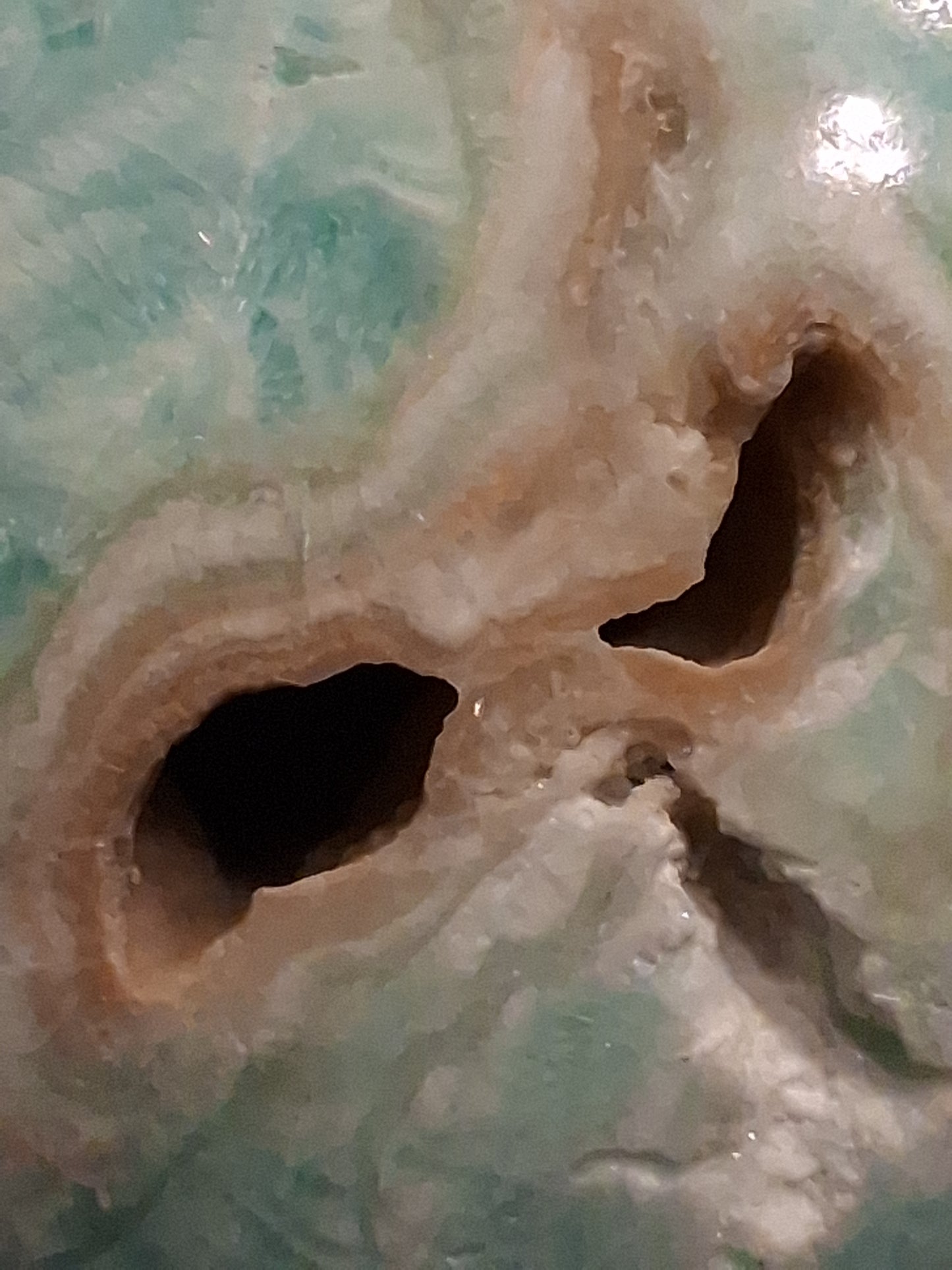 Natural Aragonite Sphere - 6.68 cm - Blue Aragonite