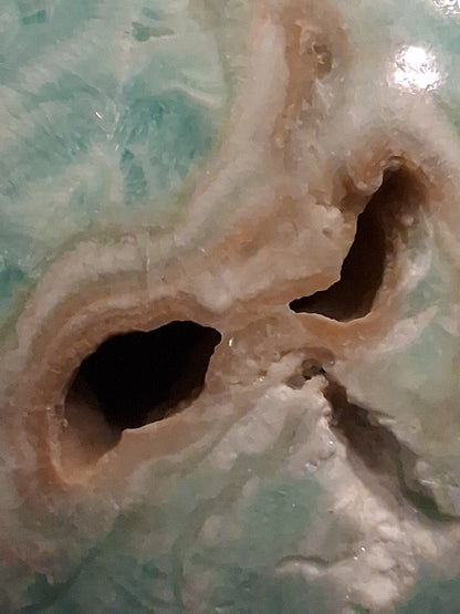 Natural Aragonite Sphere - 6.68 cm - Blue Aragonite