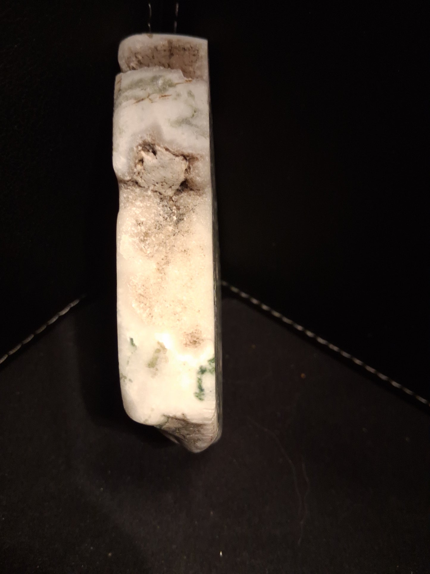 Natural Moss Agate - rough agate slice - 7.6 x 6.4 cm - high quality specimen