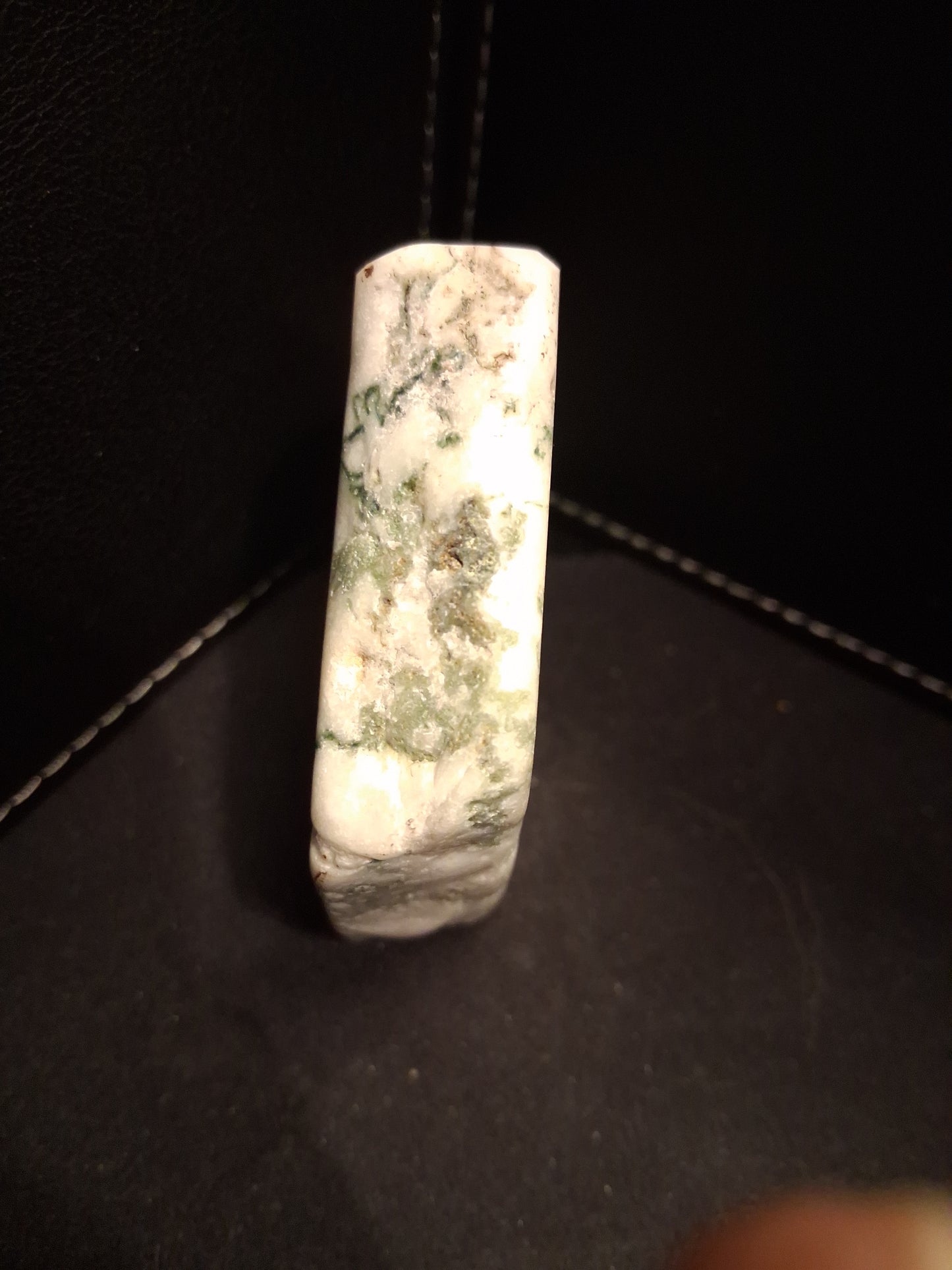 Natural Moss Agate - rough agate slice - 7.6 x 6.4 cm - high quality specimen