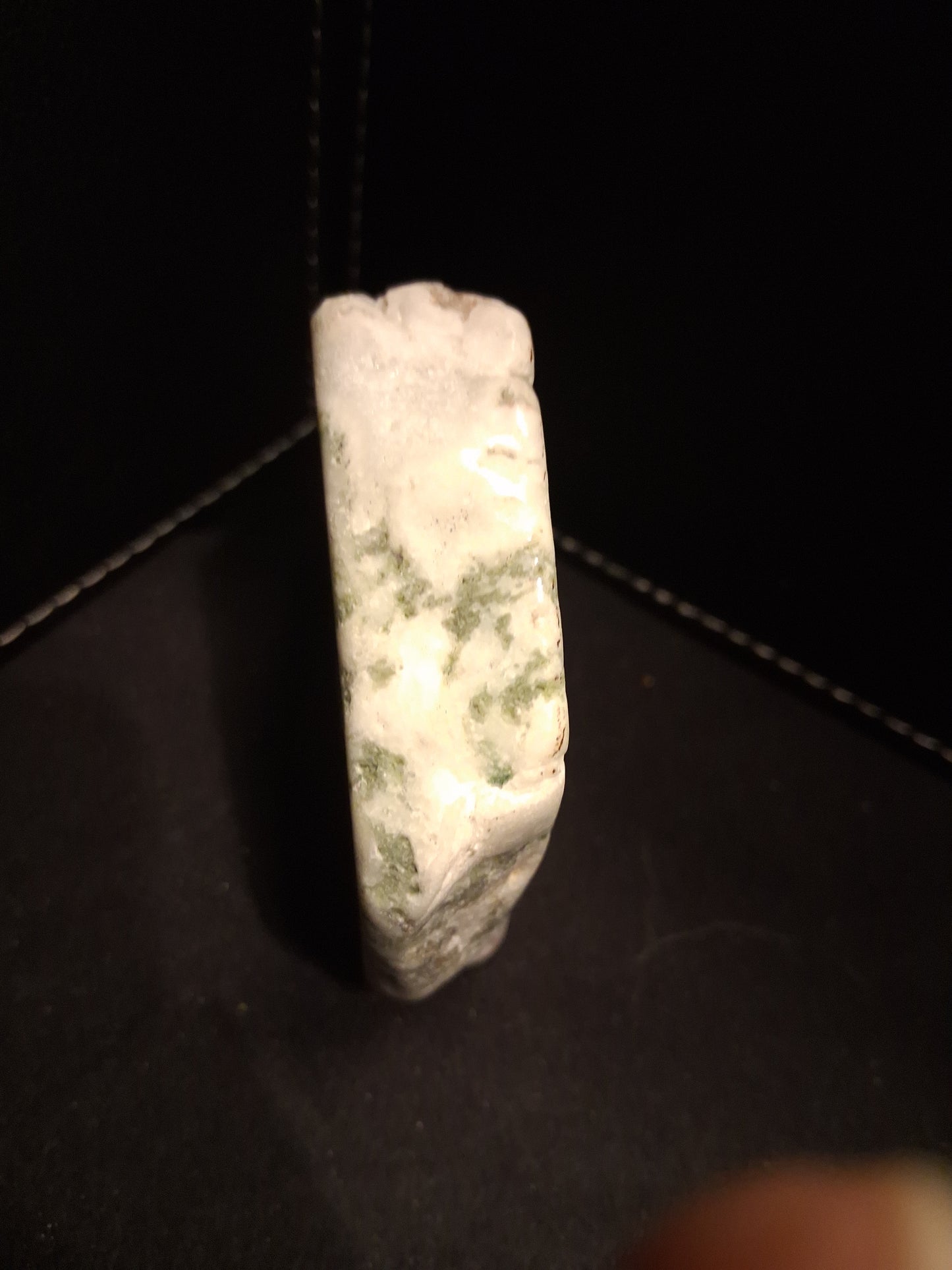 Natural Moss Agate - rough agate slice - 7.6 x 6.4 cm - high quality specimen