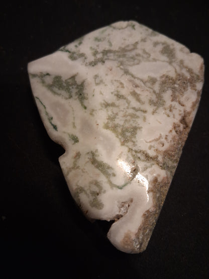 Natural Moss Agate - rough agate slice - 7.6 x 6.4 cm - high quality specimen